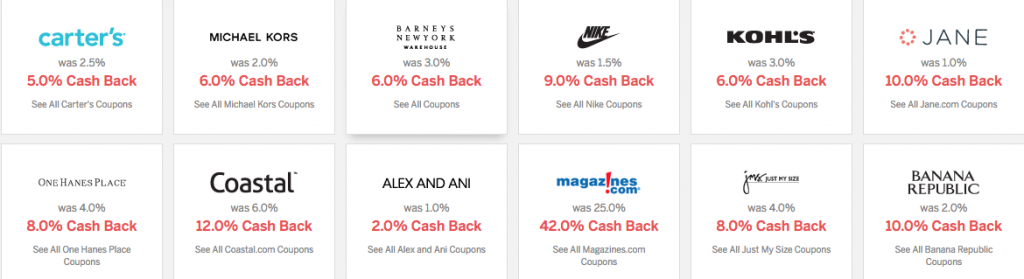 Stores That Ebates Works With