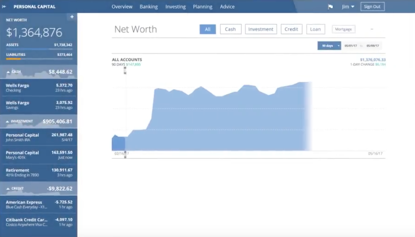 Personal Capital Multiple Accounts In One Dashboard